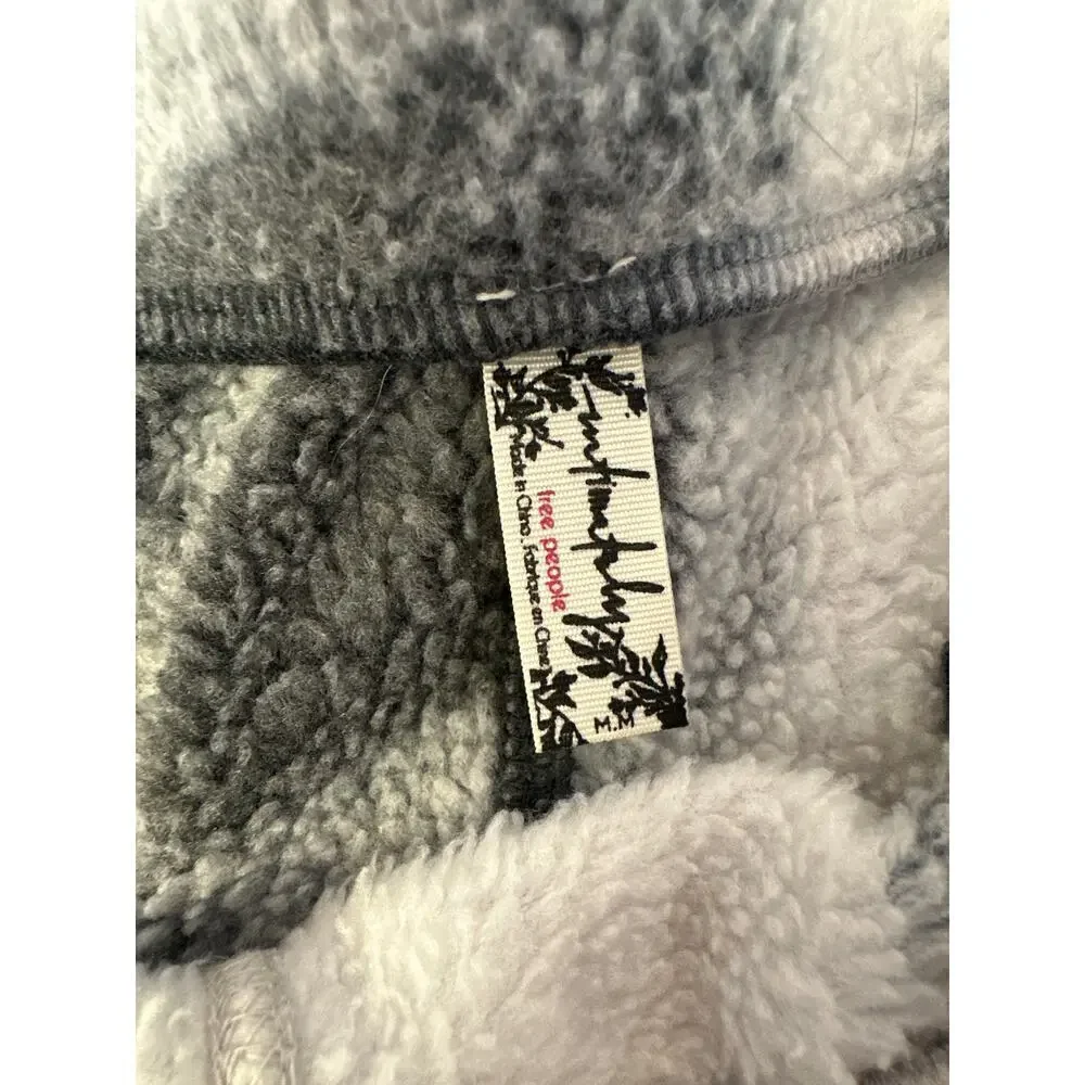 Free People Kelly Washed Tie Dye Shorts NWT Womens Medium gray/black